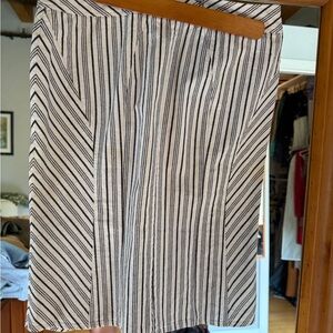 Black and White Asymmetrical Pencil Skirt